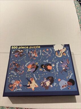 500 Piece Zodiac Constellation Puzzle - Blue